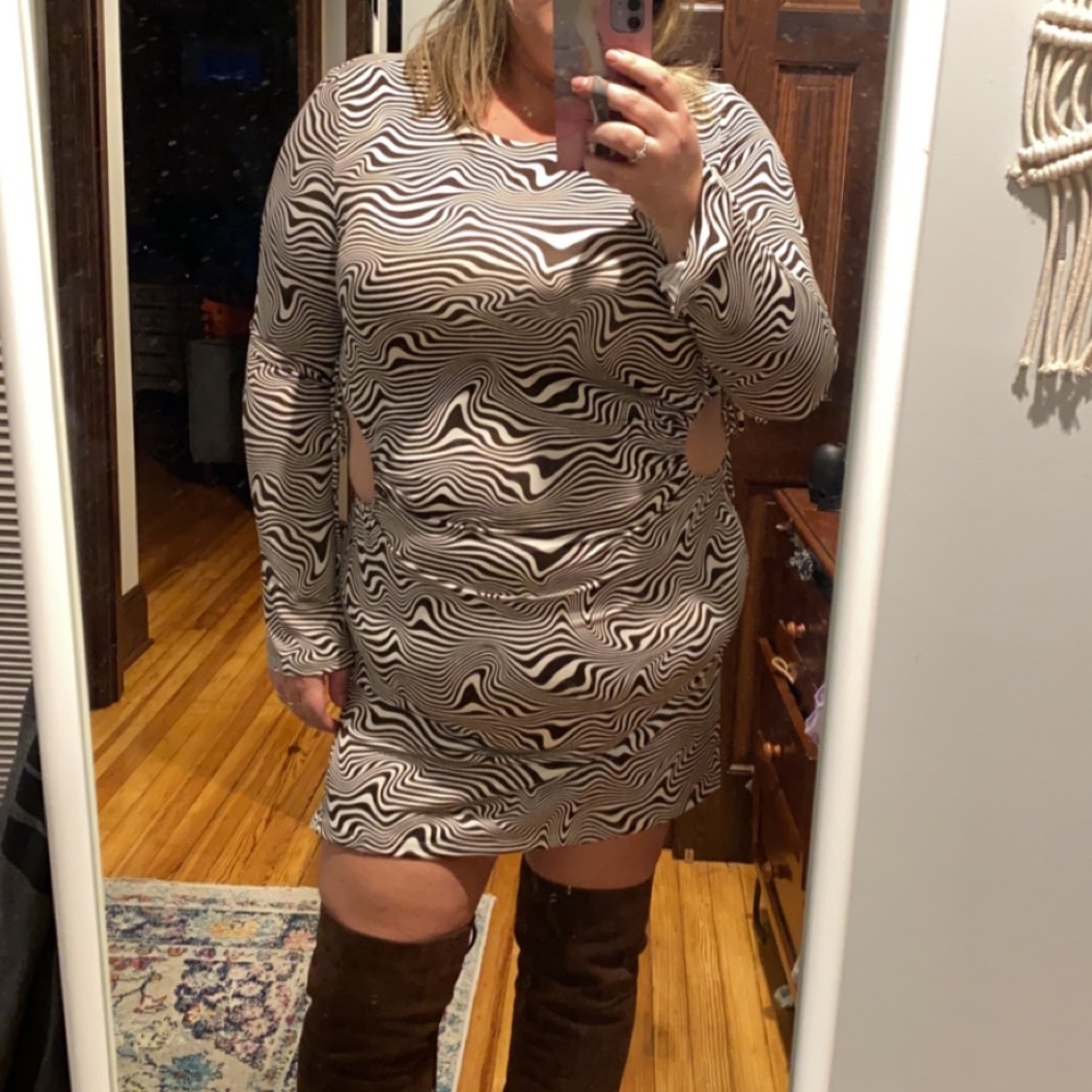 Cut out mini dress